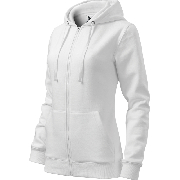 Mikina dámská Trendy Zipper bílá XS