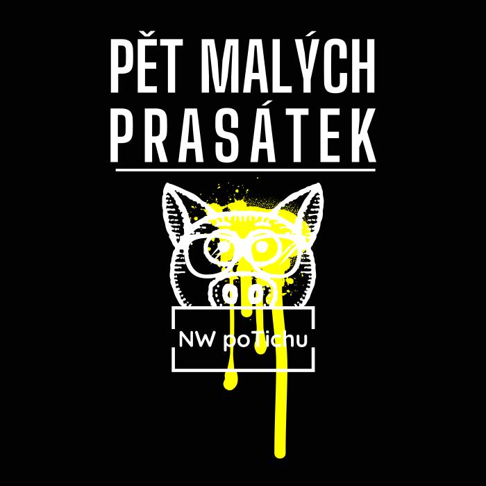 Pět malých prasátek - žluté - černá