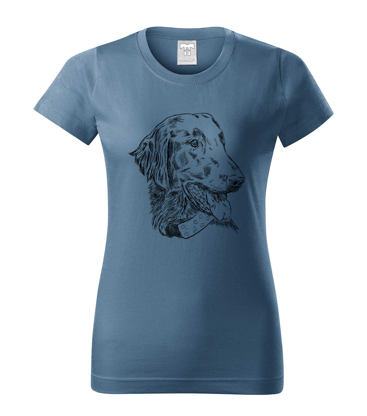 Flat coated retriever - denim