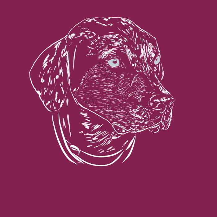 Leopardí pes - fuchsiová