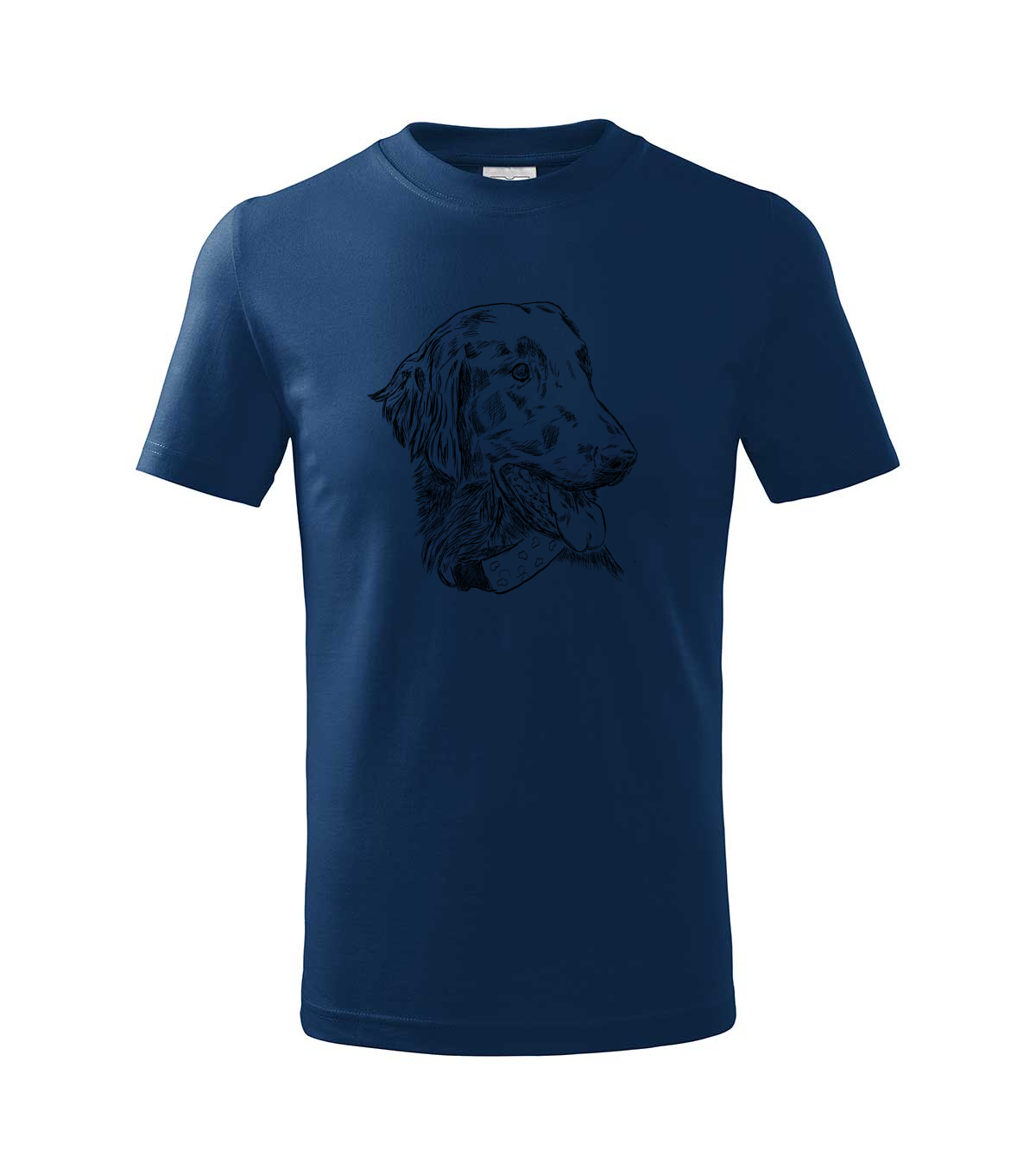 Flat coated retriever - půlnoční modrá