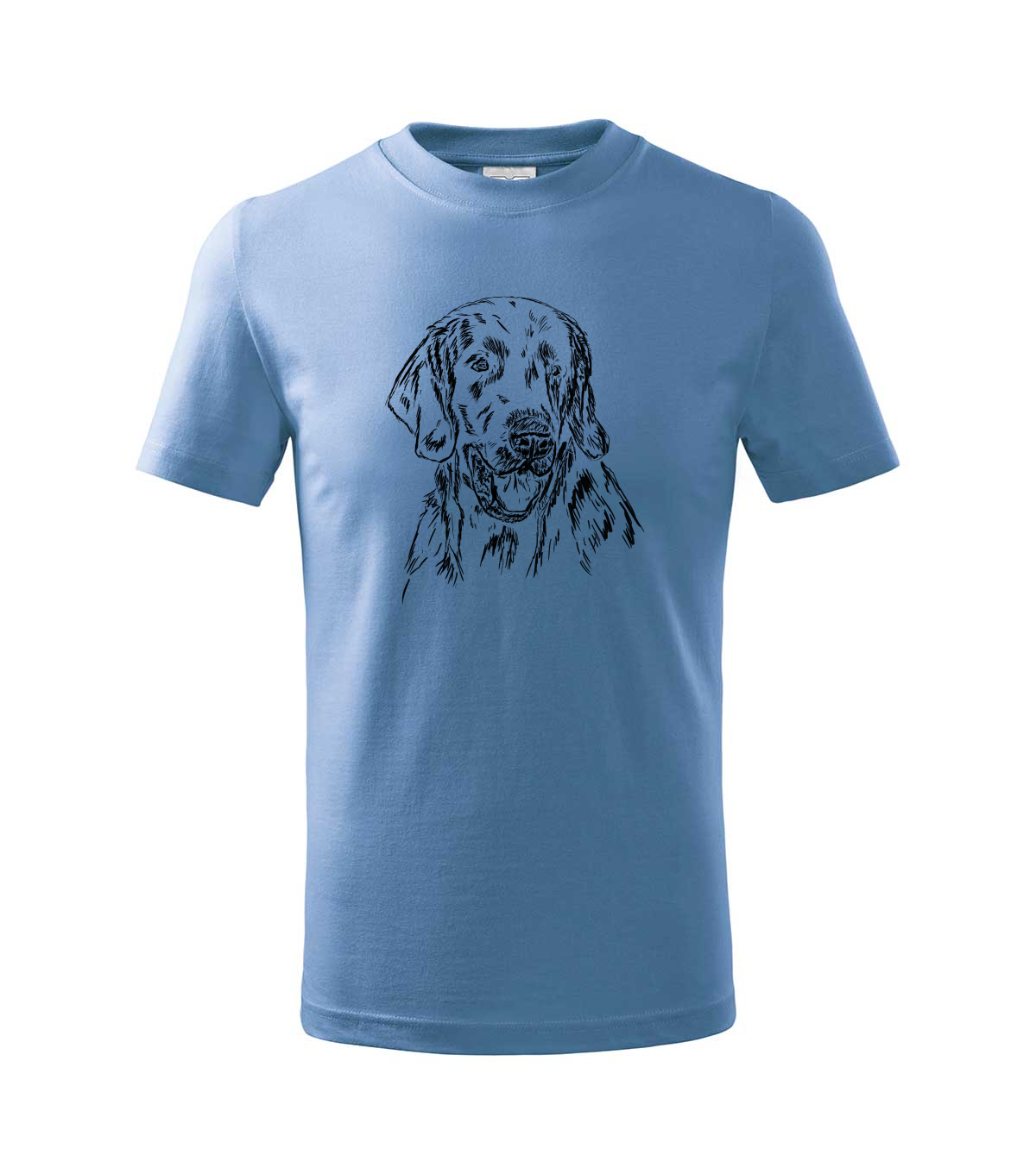 Flat coated retriever - nebesky modrá