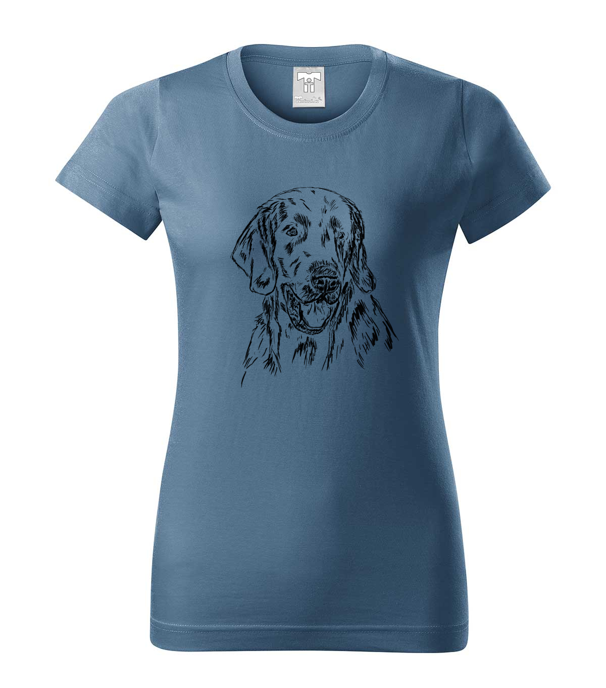 Flat coated retriever - denim