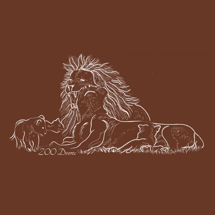 Lví rodinka - čokoládová