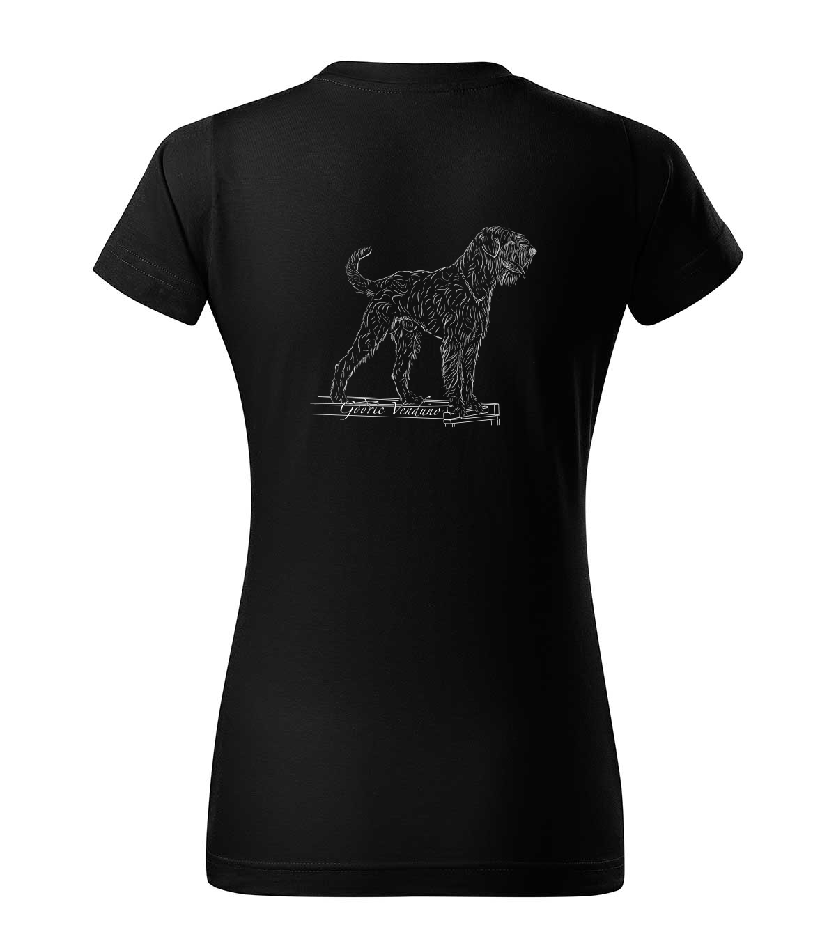 Šlapanický vlk - triko s vlastním motivem - černá