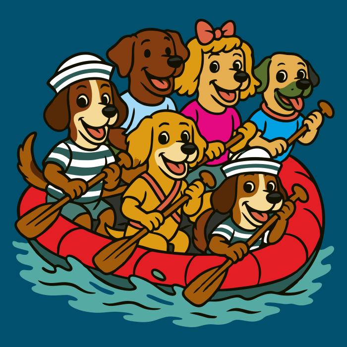 Psi na raftu - petrolejová