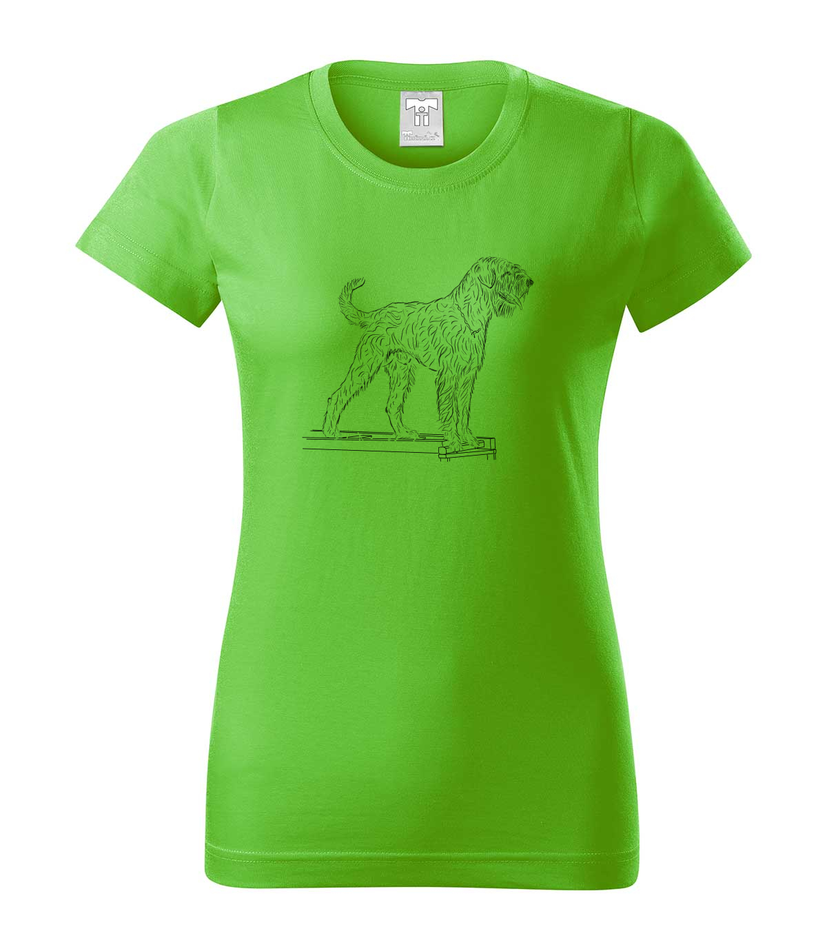 Knírač velký černý - apple green