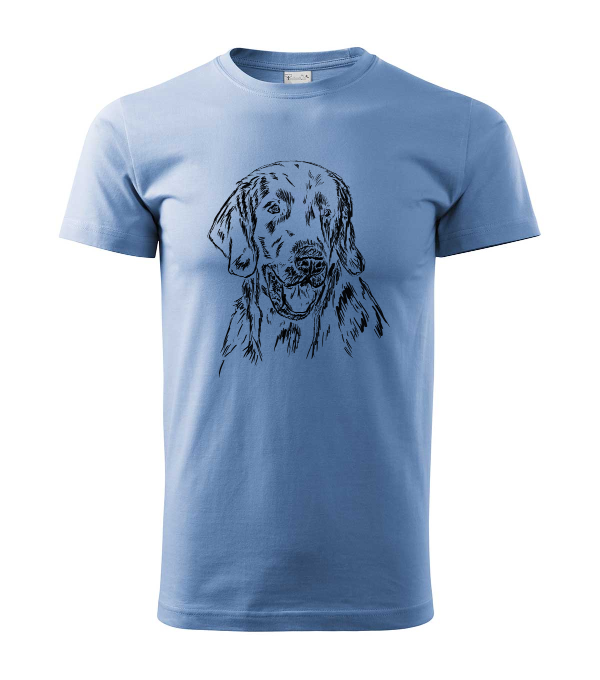 Flat coated retriever - nebesky modrá