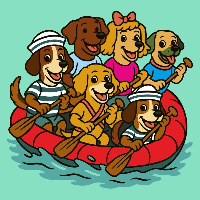 Psi na raftu - mátová