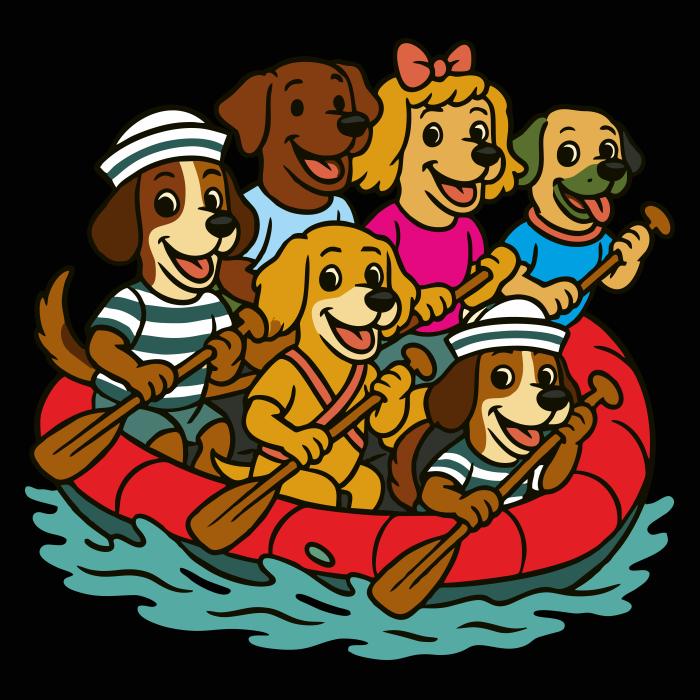 Psi na raftu - černá