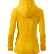 Mikina dámská Trendy Zipper žlutá XS