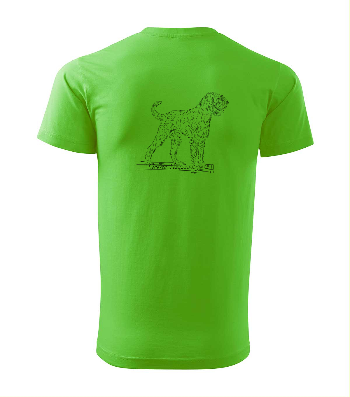 Šlapanický vlk - triko s vlastním motivem - apple green