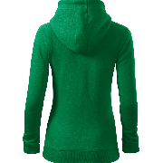 Mikina dámská Trendy Zipper středně zelená XS