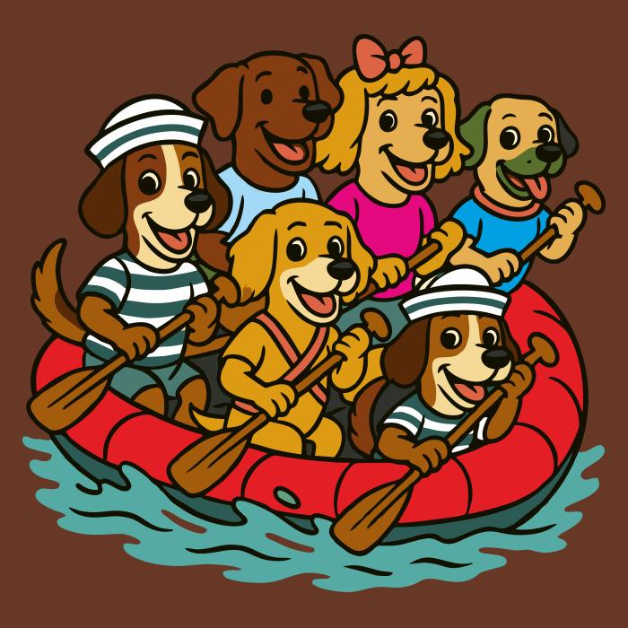 Psi na raftu - čokoládová