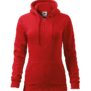 Mikina dámská Trendy Zipper červená XS