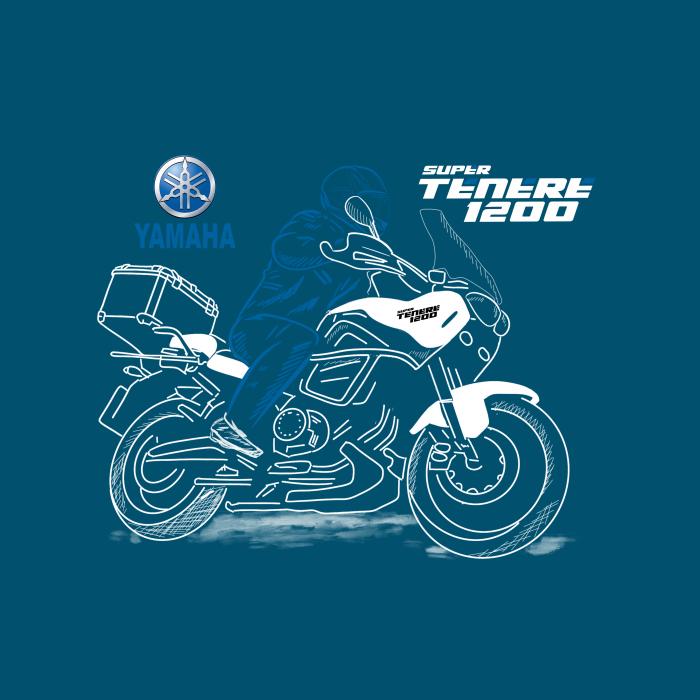 Yamaha Super Tenere 1200 - jezdec - petrolejová