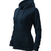 Mikina dámská Trendy Zipper námořní modrá XS