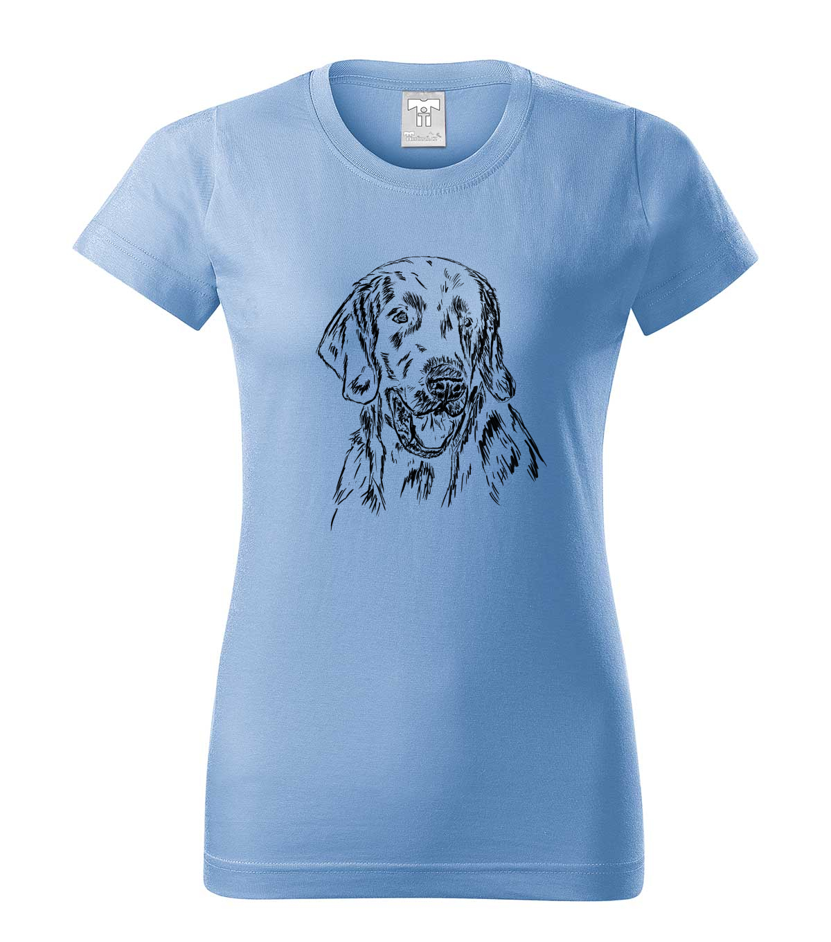 Flat coated retriever - nebesky modrá