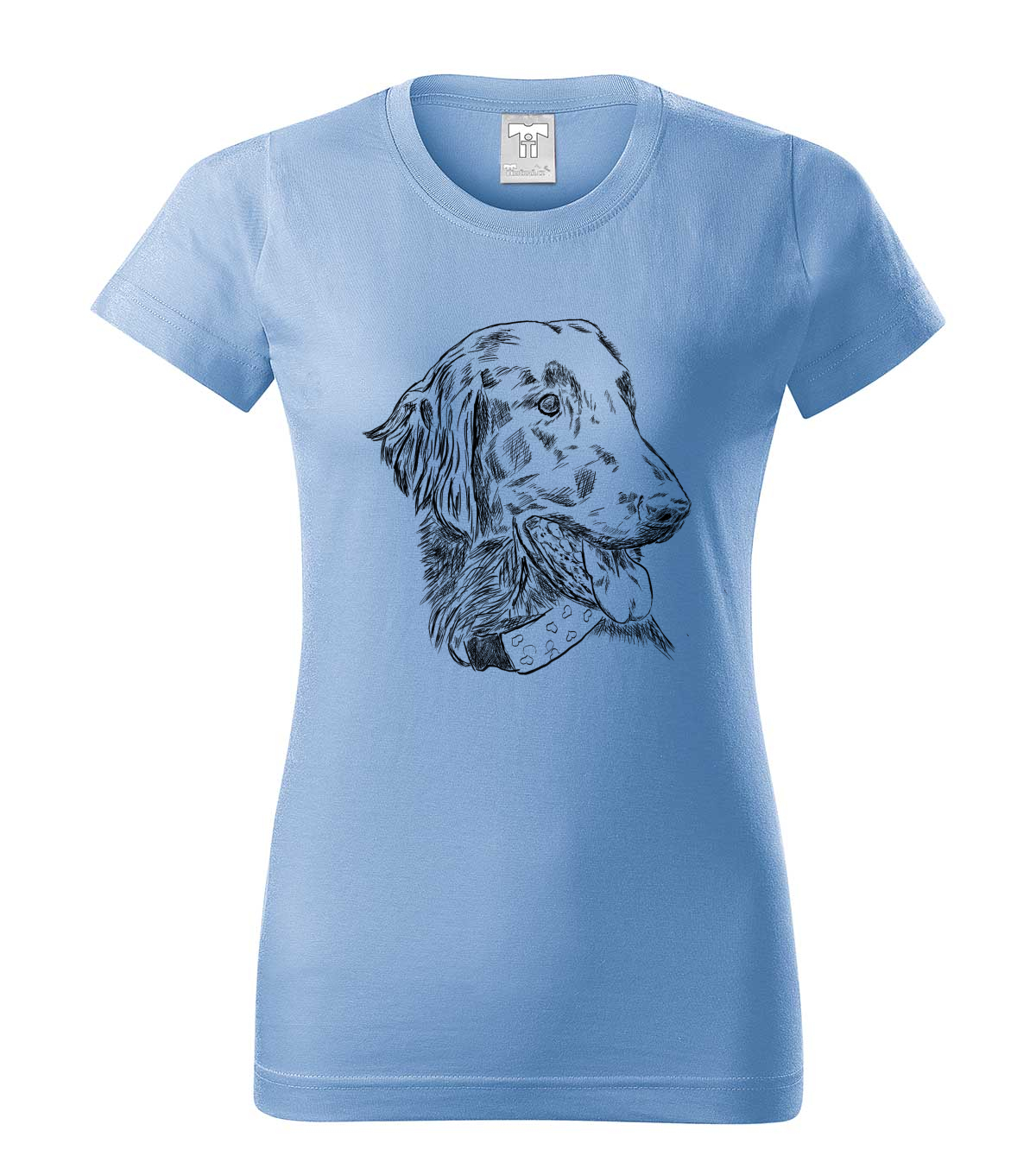 Flat coated retriever - nebesky modrá