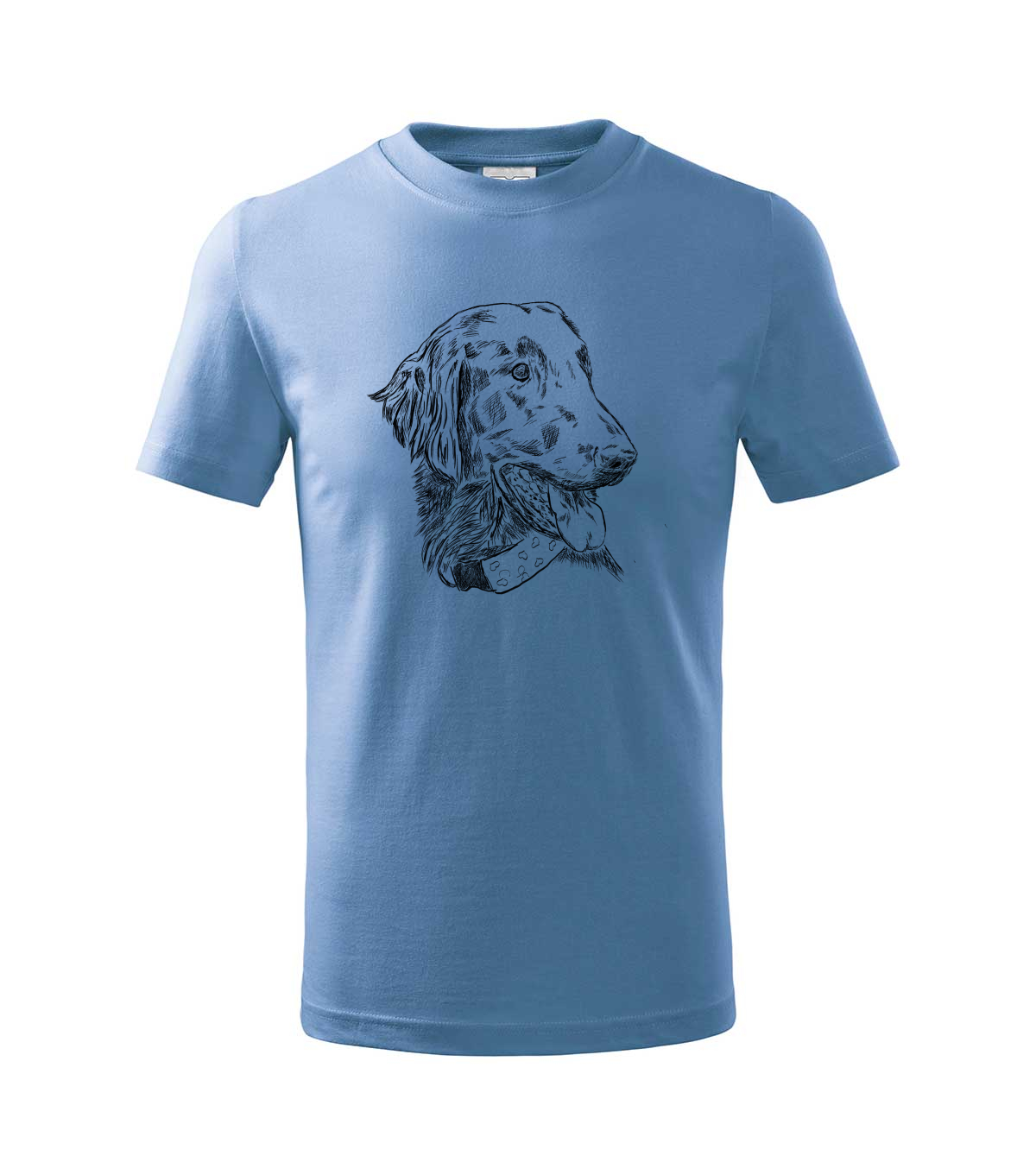 Flat coated retriever - nebesky modrá