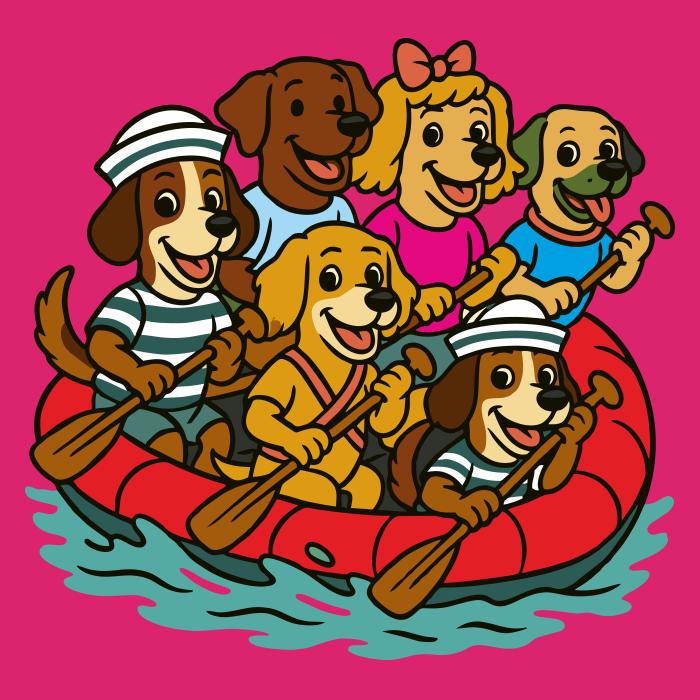 Psi na raftu - malinová
