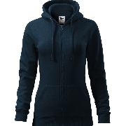 Mikina dámská Trendy Zipper námořní modrá XS
