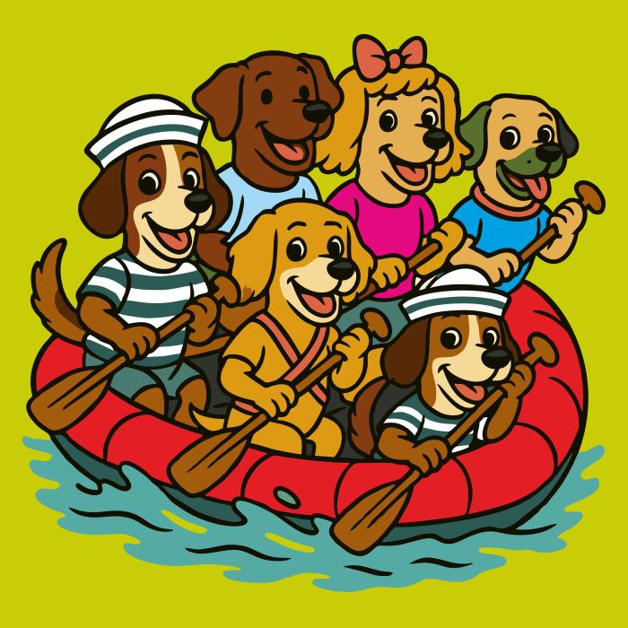 Psi na raftu - limetková
