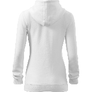 Mikina dámská Trendy Zipper bílá XS
