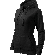 Mikina dámská Trendy Zipper černá XS