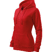 Mikina dámská Trendy Zipper červená XS