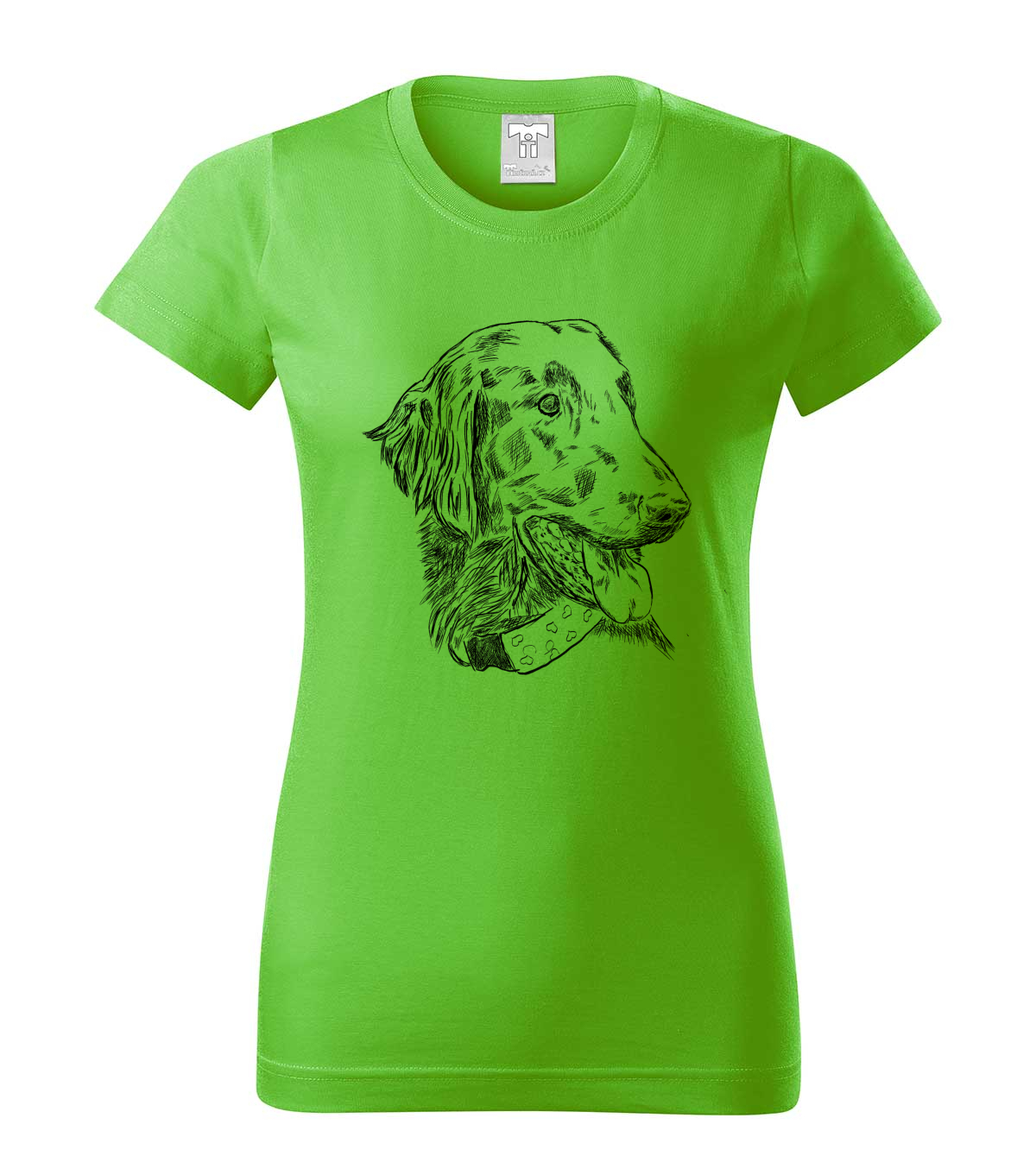 Flat coated retriever - apple green