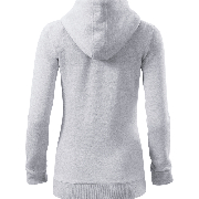 Mikina dámská Trendy Zipper světle šedý melír XS